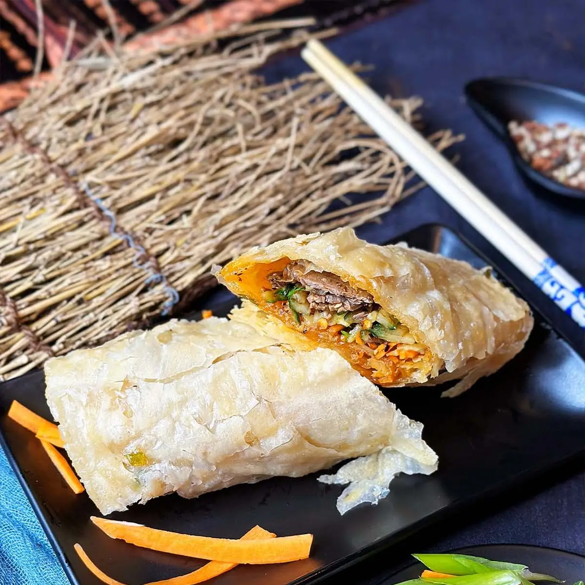 vegetable spring roll 2 pcs a34 上海春卷 2 pcs